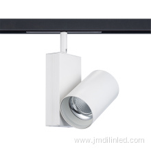 White rail dimmable led magnetic track light